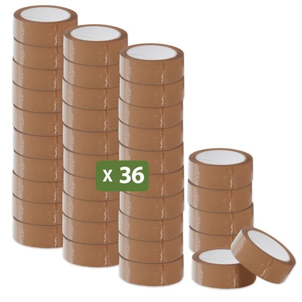 Rouleaux ruban adhésifs marron 66 M