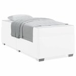 vidaXL Cadre de lit Blanc 100 x 200 cm Faux cuir