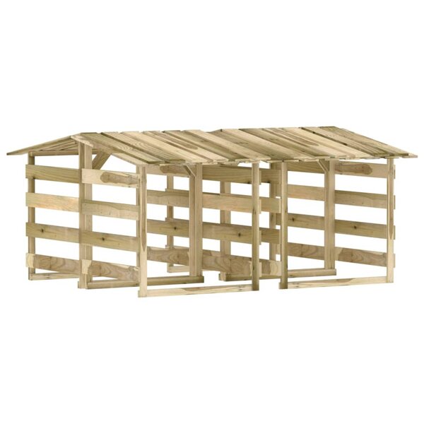 vidaXL Pergolas avec toits 4 Pièces 100x90x100 cm Bois de pin imprégné