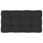 vidaXL Canapé d'angle palette de jardin noir bois de pin imprégné