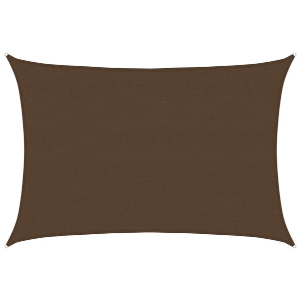 vidaXL Voile d'ombrage 160 g/m² Marron 4x5 m PEHD