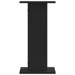 vidaXL Supports pour plantes 2 Pièces noir 30x30x60 cm bois d'ingénierie