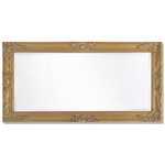vidaXL Miroir mural style baroque 100x50 cm Doré