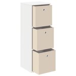vidaXL Buffet avec tiroir Blanc 35 x 32 x 99 5 cm