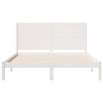 vidaXL Cadre de lit extra long sans matelas 160x220 cm bois massif