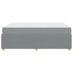 vidaXL Cadre de lit avec matelas Gris clair 140 x 200 cm tissu