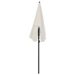 vidaXL Parasol de jardin avec mât 200x130 cm sable
