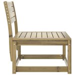 vidaXL Canapé de jardin bois de pin imprégné