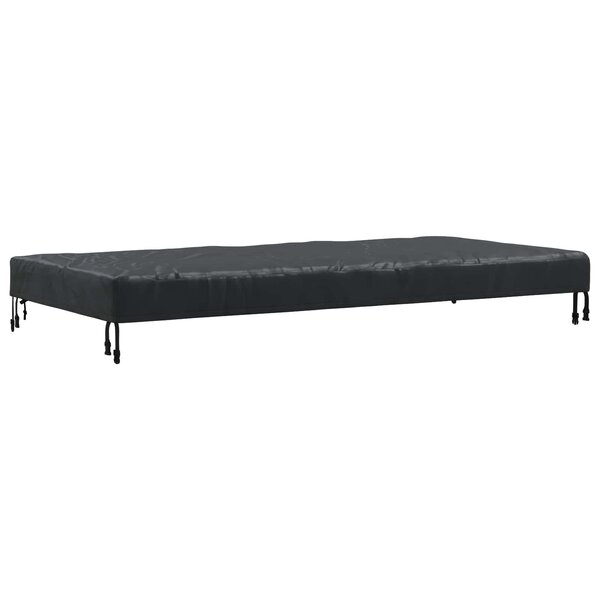 vidaXL Housse de Table Uni Noir 182 x 92 x 15 cm tissu