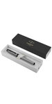 Parker im monochrome stylo roller  gris mat   recharge noire pointe fine  coffret cadeau