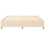 vidaXL Cadre de lit Crème 160 x 200 cm Tissu