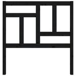 vidaXL Tête de lit Noir 95 5x4x100 cm Bois massif de pin