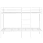 VidaXL Lit superposé sans matelas blanc 107x203 cm acier