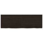 vidaXL Étagère murale marron foncé bois chêne massif traité