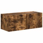 vidaXL Ensemble meuble TV 4 Pièces Chêne fumé Bois d'ingénierie
