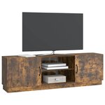 vidaXL Meuble TV Chêne fumé 150 x 31 x 47 cm Bois d'ingénierie