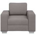 vidaXL Canapé avec coussin Taupe 100 x 77 x 82 cm tissu