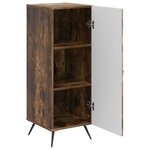 vidaXL Buffet Chêne fumé 33 x 34 5 x 90 cm Bois d'ingénierie