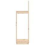 vidaXL Porte-bûches 33 5x30x110 cm Bois massif de pin