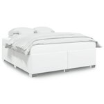 vidaXL Cadre de lit sans matelas blanc 180x200 cm similicuir