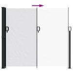 vidaXL Auvent latéral rétractable blanc 180x500 cm