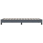 vidaXL Cadre de lit sans matelas gris foncé 80x210 cm velours