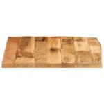 vidaXL Dessus de table 60x60x3 8 cm bord vif bois massif manguier brut