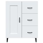 vidaXL Buffet Blanc 69 5x34x90 cm Bois d'ingénierie