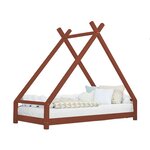 Lit tipi enfant TAHUKA 80 x 180 rouge brique