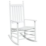 vidaXL Chaises à bascule sièges incurvés lot de 2 blanc sapin massif