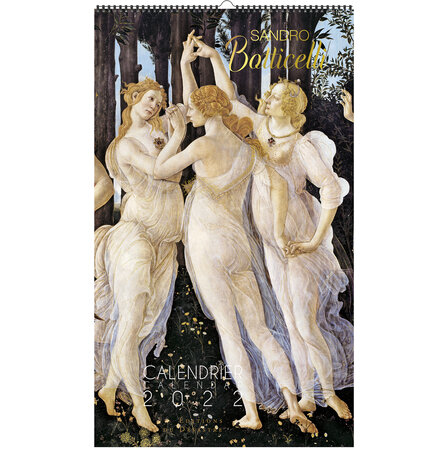 Calendrier 2022 grand format 29x49 cm Botticelli