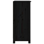 vidaXL Buffets 2 Pièces noir 40x35x80 cm bois massif de pin