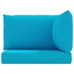 vidaXL Coussins de palette lot de 3 bleu clair tissu oxford