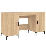 vidaXL Bureau chêne sonoma 140x50x75 cm bois d'ingénierie