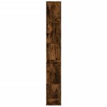 vidaXL Bibliothèque 5 niveaux chêne fumé bois d'ingénierie