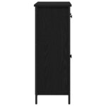 vidaXL Buffet avec tiroir Chêne noir 70 x 30 x 80 cm Bois d'ingénierie