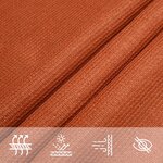 vidaXL Voile d'ombrage 160 g/m² rectangulaire orange 4x5 m PEHD