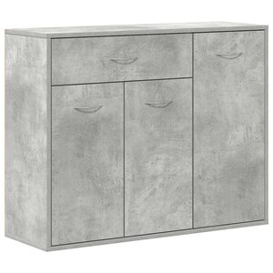 vidaXL Buffet Gris béton 88x30x70 cm Bois d'ingénierie