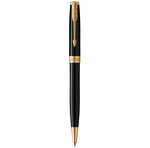 PARKER Sonnet Stylo bille  Noir  Recharge noire pointe moyenne  Coffret cadeau