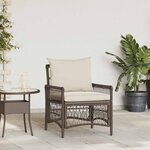 vidaXL Chaise de jardin Marron 60 x 70 x 78cm polyrotin