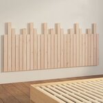 vidaXL Tête de lit murale 185x3x80 cm Bois massif de pin