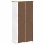 vidaXL Armoires avec tiroir Blanc 76 x 50 x 170 cm Pin massif