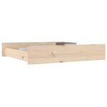 vidaXL Tiroirs de lit 2 Pièces bois de pin massif