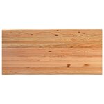 vidaXL Table à manger avec bord vivant 220x100x74 cm bois massif chêne