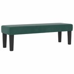vidaXL Lit à ressorts avec matelas Vert foncé 120 x 200 cm Velours