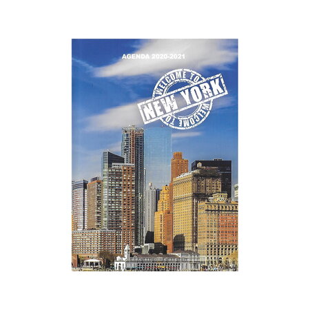 Agenda scolaire 2020-2021 - 17x12 cm - multilingue - city welcome to new york