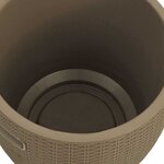 vidaXL Boîte de rangement de jardin 4 en 1 marron clair polypropylène