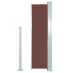 vidaXL Auvent latéral rétractable 120 x 300 cm Marron