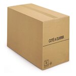 Caisse carton brune simple cannelure raja 59x39x13 cm (lot de 20)