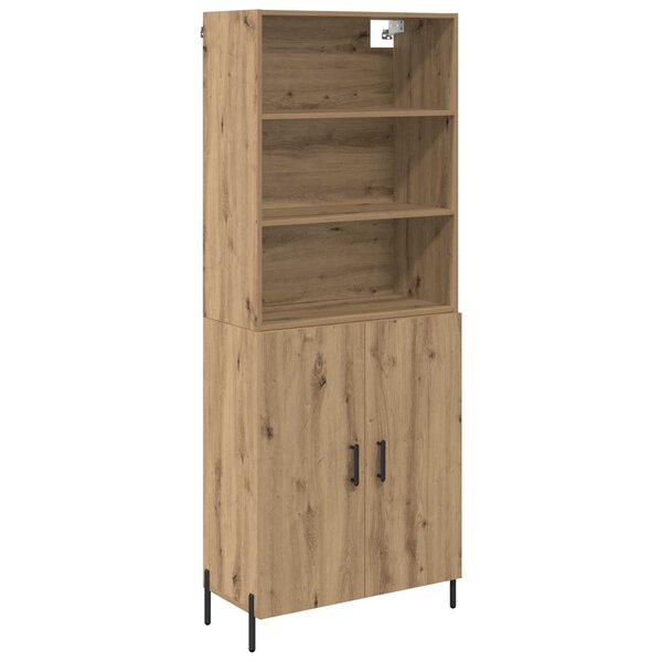 vidaXL Haut Armoire Chêne artisanal 69 5 x 32 5 x 180 cm